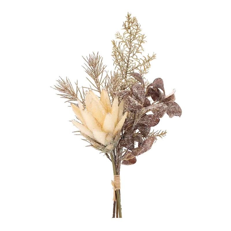 Glittered Protea & Pine Bundles, 2ct.