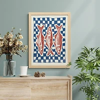 12" x 16" Fish Framed Wall Décor by Ashland