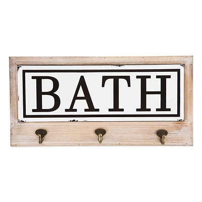 DII® Vintage Enamelware Tile Bath Hook Sign