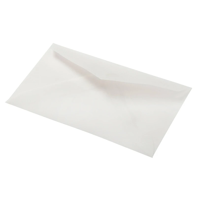 JAM Paper 2Pay Clear Translucent Vellum Envelopes, 100ct.