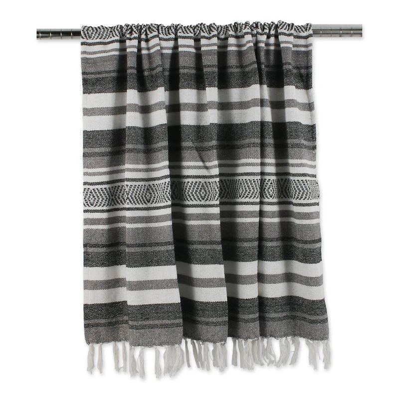 DII® Black Farmhouse Woven Throw