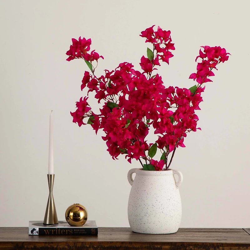 47" Pink Bougainvillea Flower Stems, 3ct.