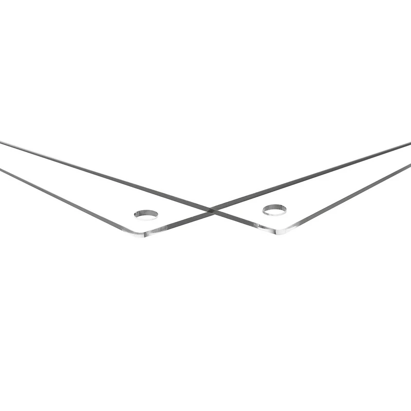 Cool Modern Frames Clear Acrylic Float Frame with Gold Hardware