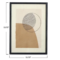 Hello Honey® Framed Handmade Paper Sun & Moon Wall Art Set