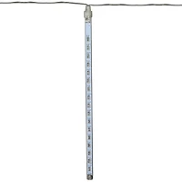 LED Lighted Snowfall Icicle Christmas Lights - Polar White - 15' Clear Wire - 10ct