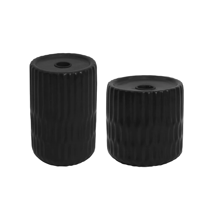 Black Honeycomb Candle Holder by Ashland