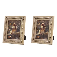 2 Pack Light Brown Wood Bohemian 9" x 11" Frame