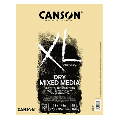 Canson® XL® Natural Sand Grain Dry Mixed Media Pad