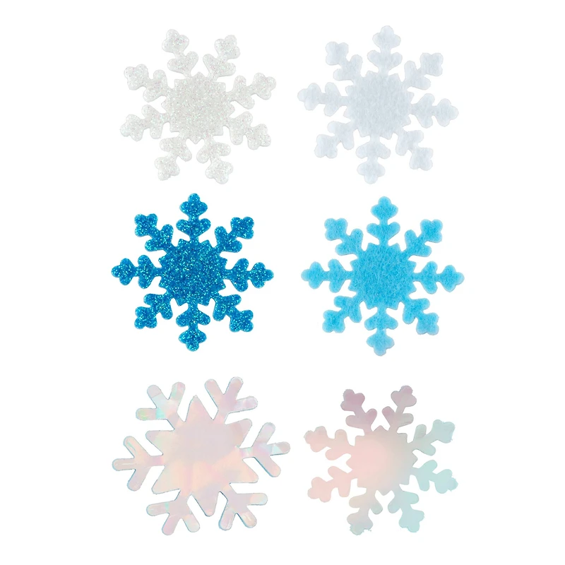 Snowflake Felt Stickers by Creatology™