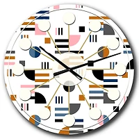 Designart 'Retro Abstract Design Xi Mid-Century Modern Wall Clock