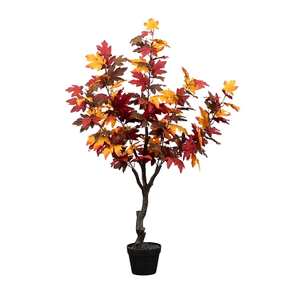 52" Autumn Smoky Maple Artificial Fall Tree