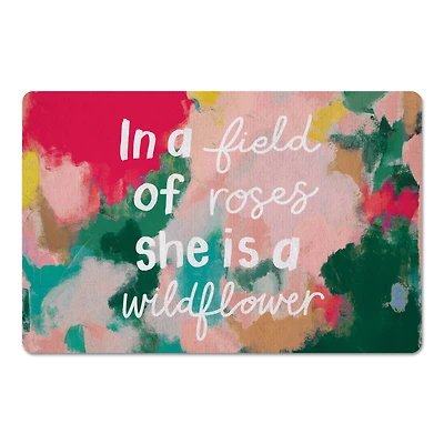 18" x 27" In a Field of Roses Colorful Floor Mat