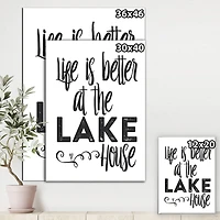 Designart - Lifes Better Lake