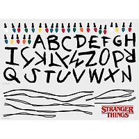 RoomMates Netflix Stranger Things Christmas Lights Peel and Stick Giant Wall Decals w/Alphabet
