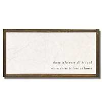 Beauty All Around Framed Wood Plaque