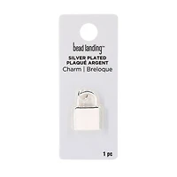 Silver Plated Lock Charm by Bead Landing™