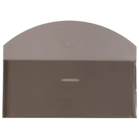 JAM Paper Smoke Gray Plastic Tuck Flap Closure 4.25" x 9.75" Envelopes, 12ct.