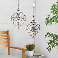 24" Black Metal Eclectic Windchime