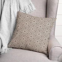 Leafy Pattern Throw Pillow