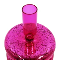 6" Dark Pink Mercury Glass Taper Candle Holder by Ashland®