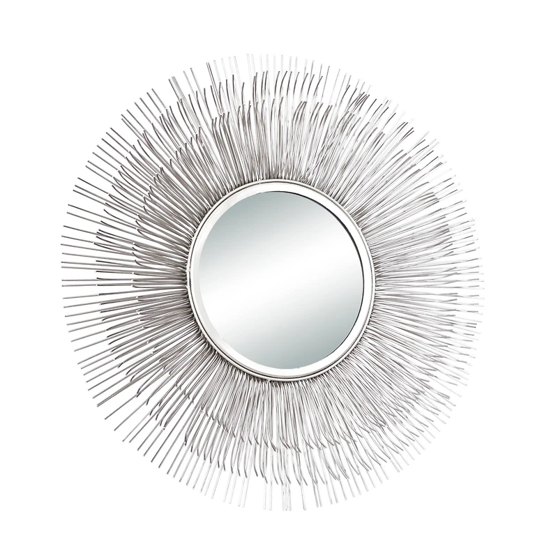 29'' Silver Modern Metal Wall Mirror