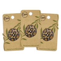 Dritz® 30mm Cheetah Recycled Leather Buttons, 3ct.