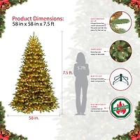 7.5ft. Pre-Lit Fraser Fir Artificial Christmas Tree