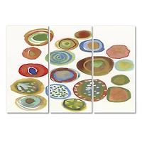 Designart - Circular Composition II - Mid Century Modern Canvas Artwork