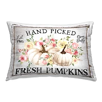 Stupell Industries Hand Picked Pumpkins Decorative Printed Throw Pillow