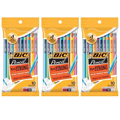 BIC® Mechanical 0.9mm Pencils, 3 Packs of 10