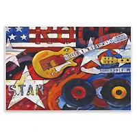 Stupell Industries Rockstar Americana Music Tribute Wall Plaque Art