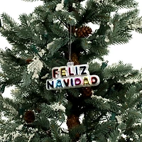 4" Feliz Navidad Glass Ornament by Ashland®