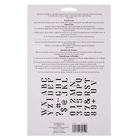 3" Uppercase Alphabet Stencils by Craft Smart®