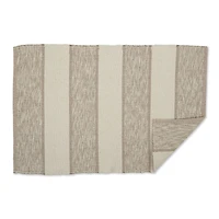 DII® Brown Variegated Stripe Recycled Yarn Rug Set, 2ft. x 3ft.