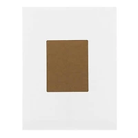 JAM Paper Quarter Sheet Brown Kraft Shipping Address Labels, 120ct.
