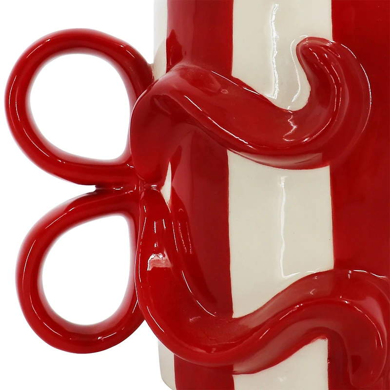 14.25oz. Red & White Stripes with Bow Mug by Ashland®