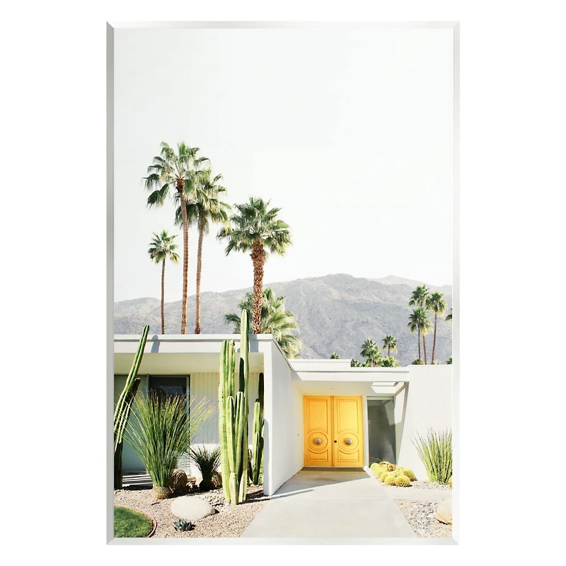 Stupell Industries Palm Springs House Photography Wall Plaque Art