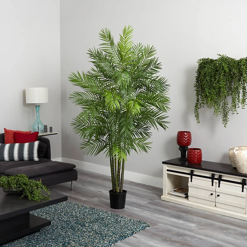 6ft. Potted Areca Palm Silk Tree
