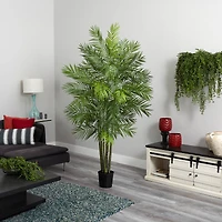 6ft. Potted Areca Palm Silk Tree
