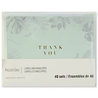 Mint Thank You Flat Cards & Envelopes by Recollections™, 4.25" x 5.5"