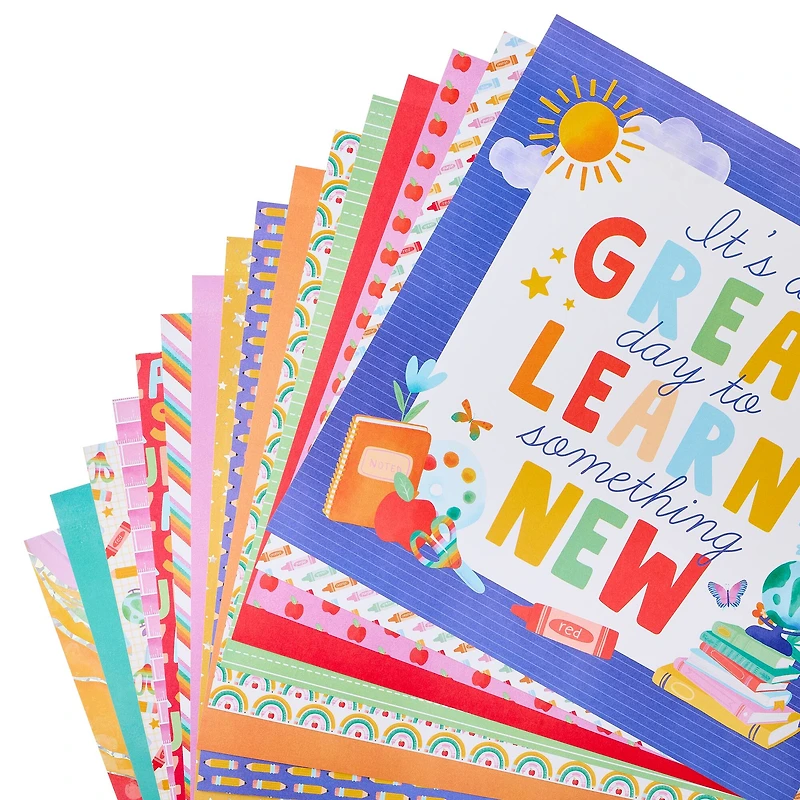 12" x 12" Bright Year Paper Pad by Recollections™, 58 Sheets