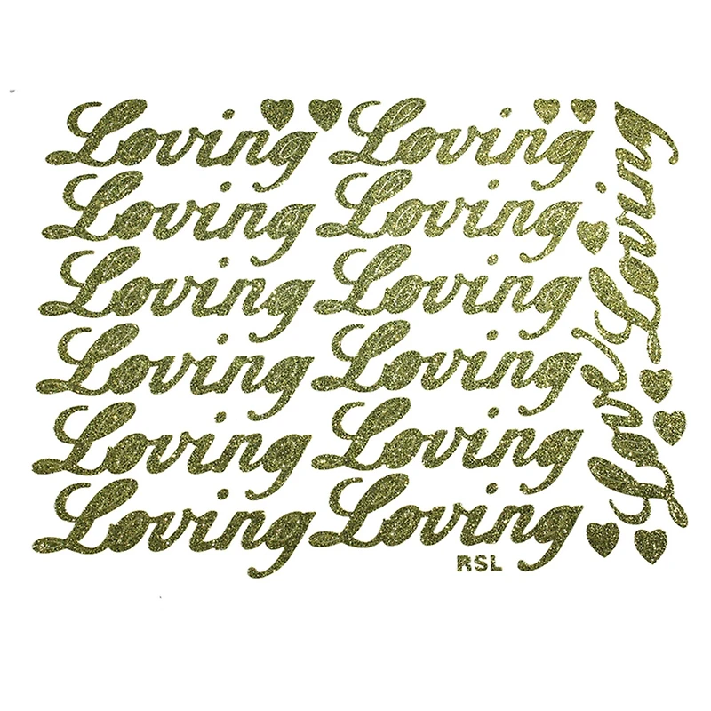 JAM Paper Loving Gold Script Floral Adhesive