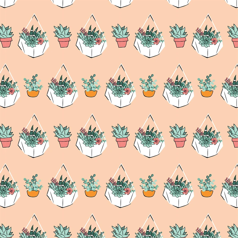 Camelot Fabrics House Plant Cotton Fabric