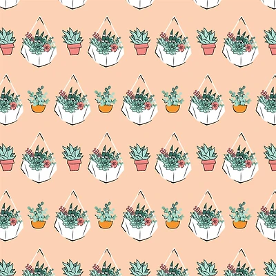 Camelot Fabrics House Plant Cotton Fabric