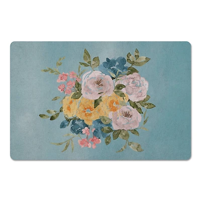 18" x 27" Flowers Colorful Watercolor Floor Mat