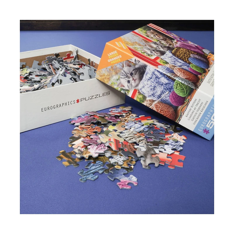 Knittin' Kittens Large Pieces Puzzle: 500 Pcs