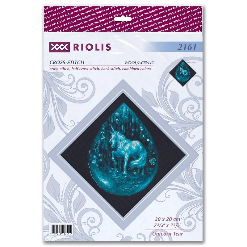 RIOLIS Unicorn Tear Counted Cross Stitch Kit 