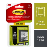 3M Command™ Medium Black Picture Hanging Strips