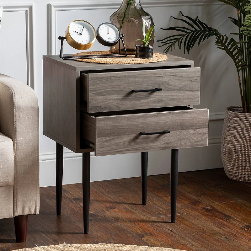 Walker Edison Slate Gray Modern Side Table