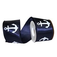 JAM Paper 2.25" x 10yd. Blue Anchor Dyna Wired Ribbon